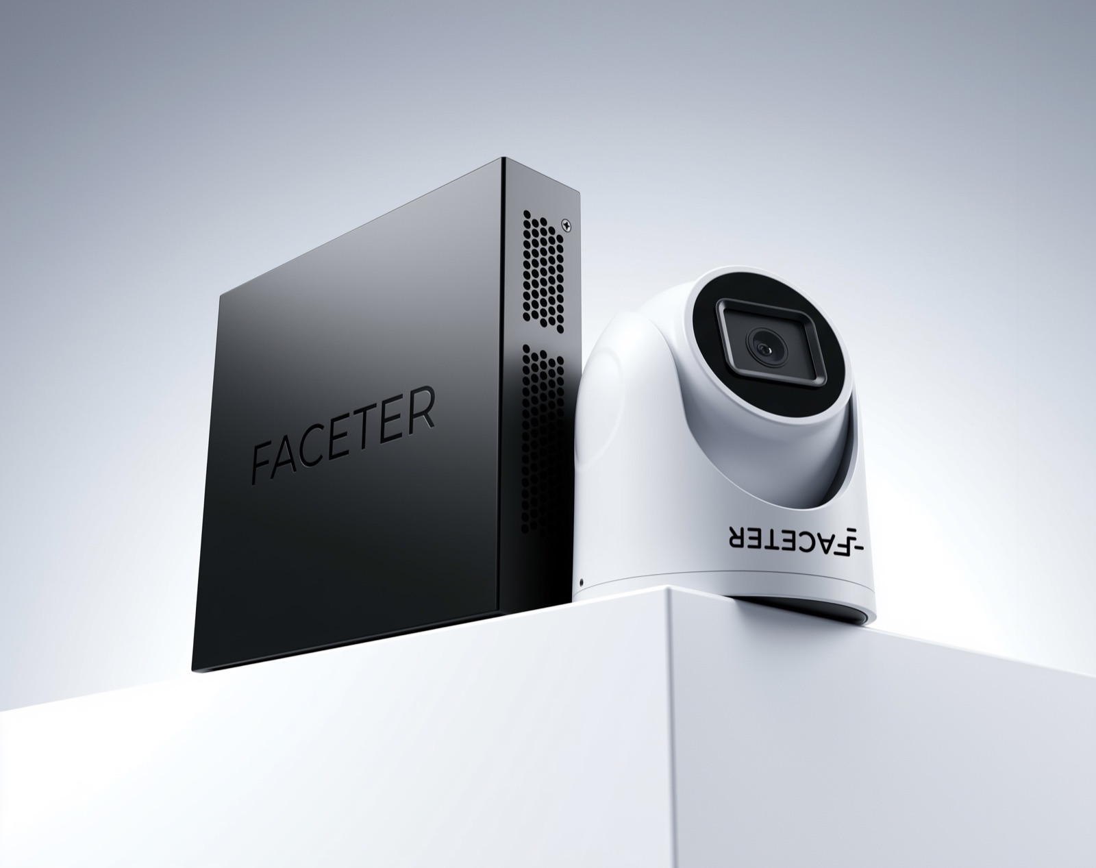 Faceter NVR рядом с камерой Faceter